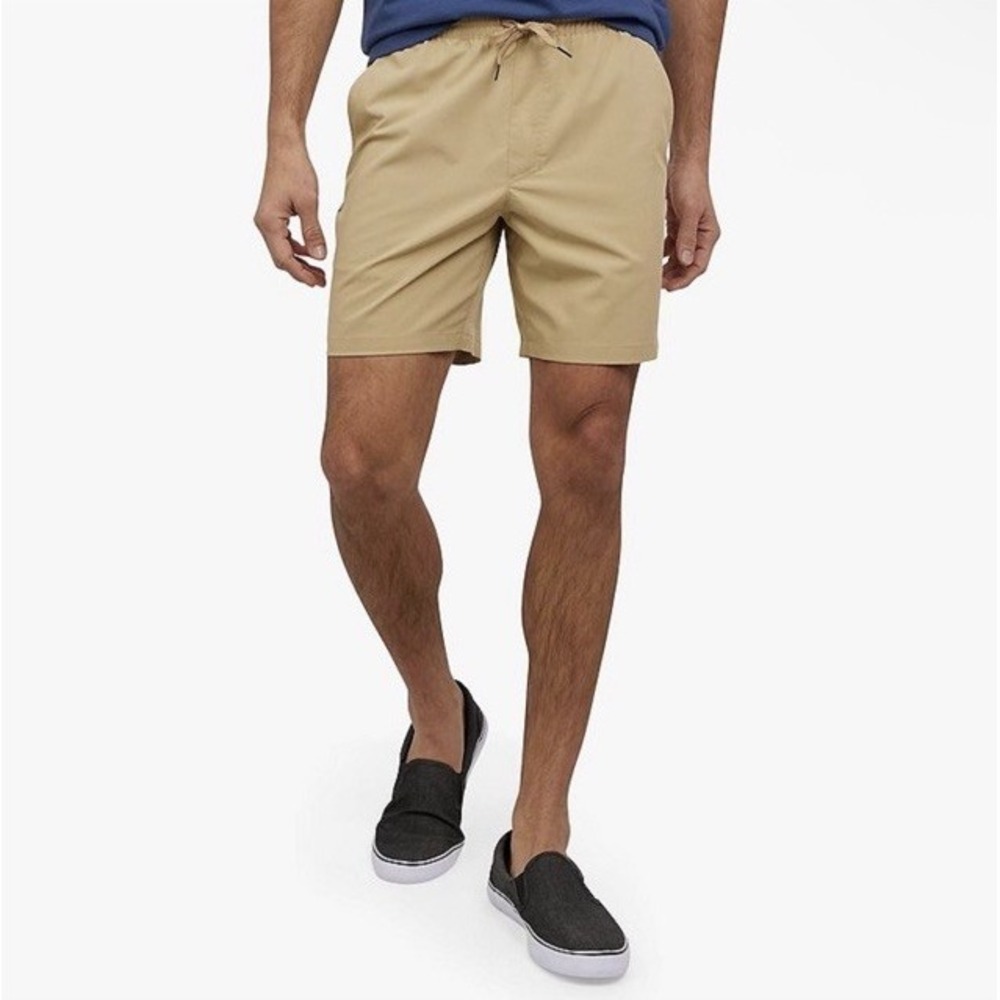 QUIKSILVER‎ Seaside Elastic Waist Hybrid Swim Shorts Khaki Men's Sz L *NEW* $50